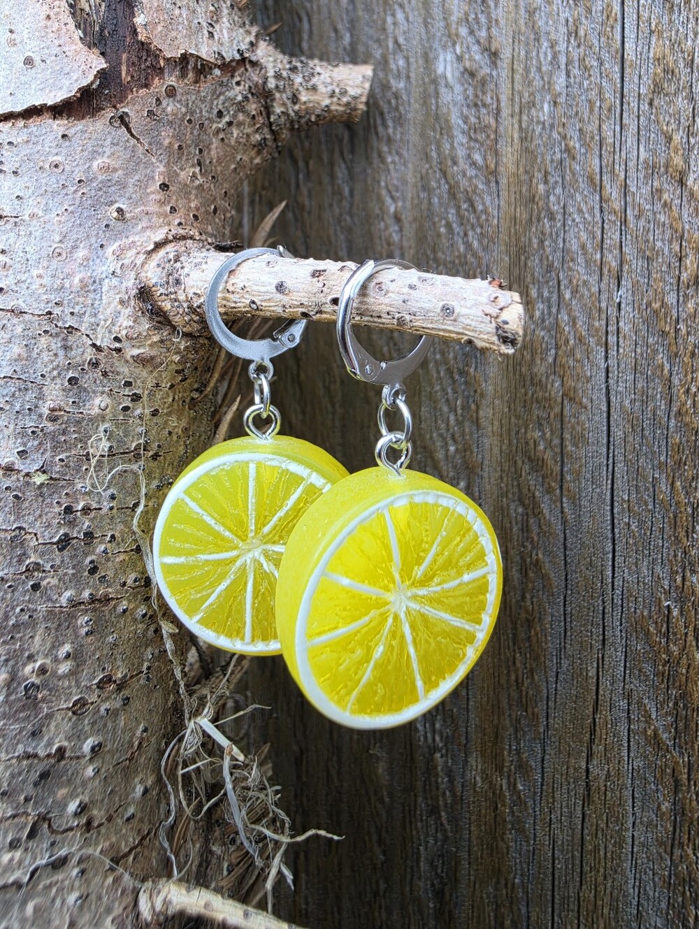 Lemon Slice Drop Earrings